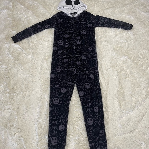 George Other - Disney Nightmare Before Christmas one piece pajama with hood.